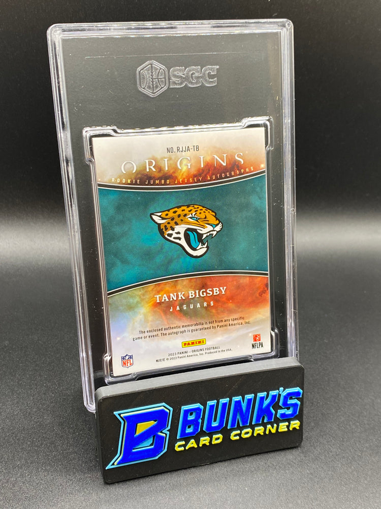 2023 Tank Bigsby Rookie Jumbo Jersey Auto. SGC 10/9