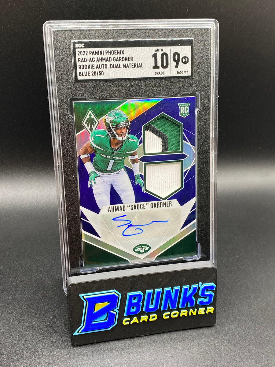 2022 Ahmad Gardner Rookie Auto. Duel Material Blue SGC 10/9