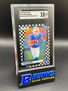 2024 Keon Coleman Black and White Checker Prizm RC SGC 10 (Box 34)