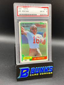 1981 Joe Montana RC PSA 8 (Box A14)