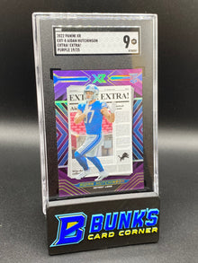 2022 Aidan Hutchinson Extra! Extra! Purple SGC 9 RC (Box A14)