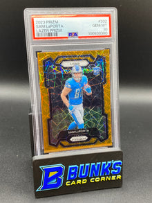 2023 Sam LaPorta Lazer Prizm RC PSA 10 (Box A14)