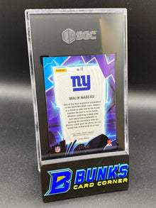 2024 Malik Nabers Storm Blue Prizm SGC 9.5 RC (Box A14)