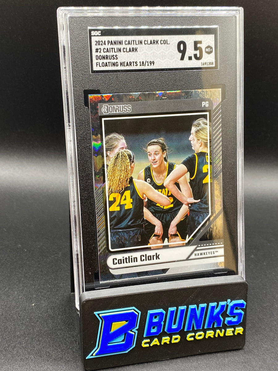2024 Caitlin Clark Donruss Floating Hearts SGC 9.5