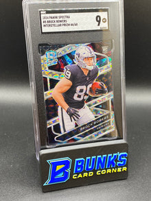2024 Brock Bowers Interstellar Prizm SGC 9 RC (Box 35)