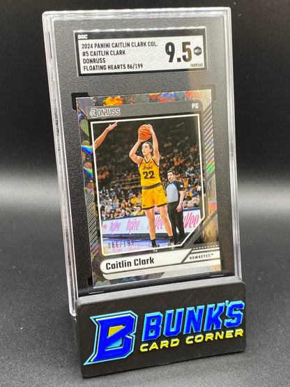 2024 Caitlin Clark Floating Hearts SGC 9.5 (Box 35)