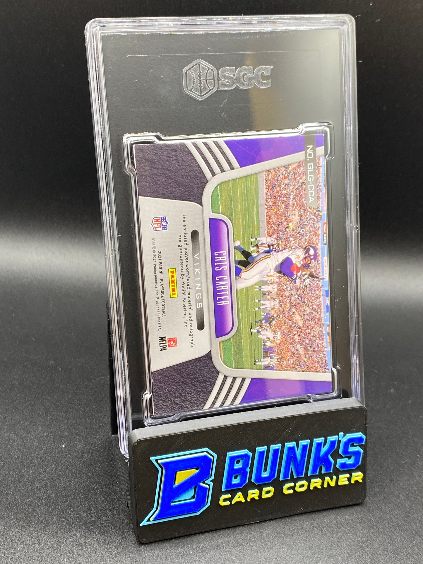 2021 Cris Carter Patch Auto. Green SGC Auto. 10 (Box 35)