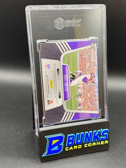 2021 Cris Carter Patch Auto. Green SGC Auto. 10 (Box 35)