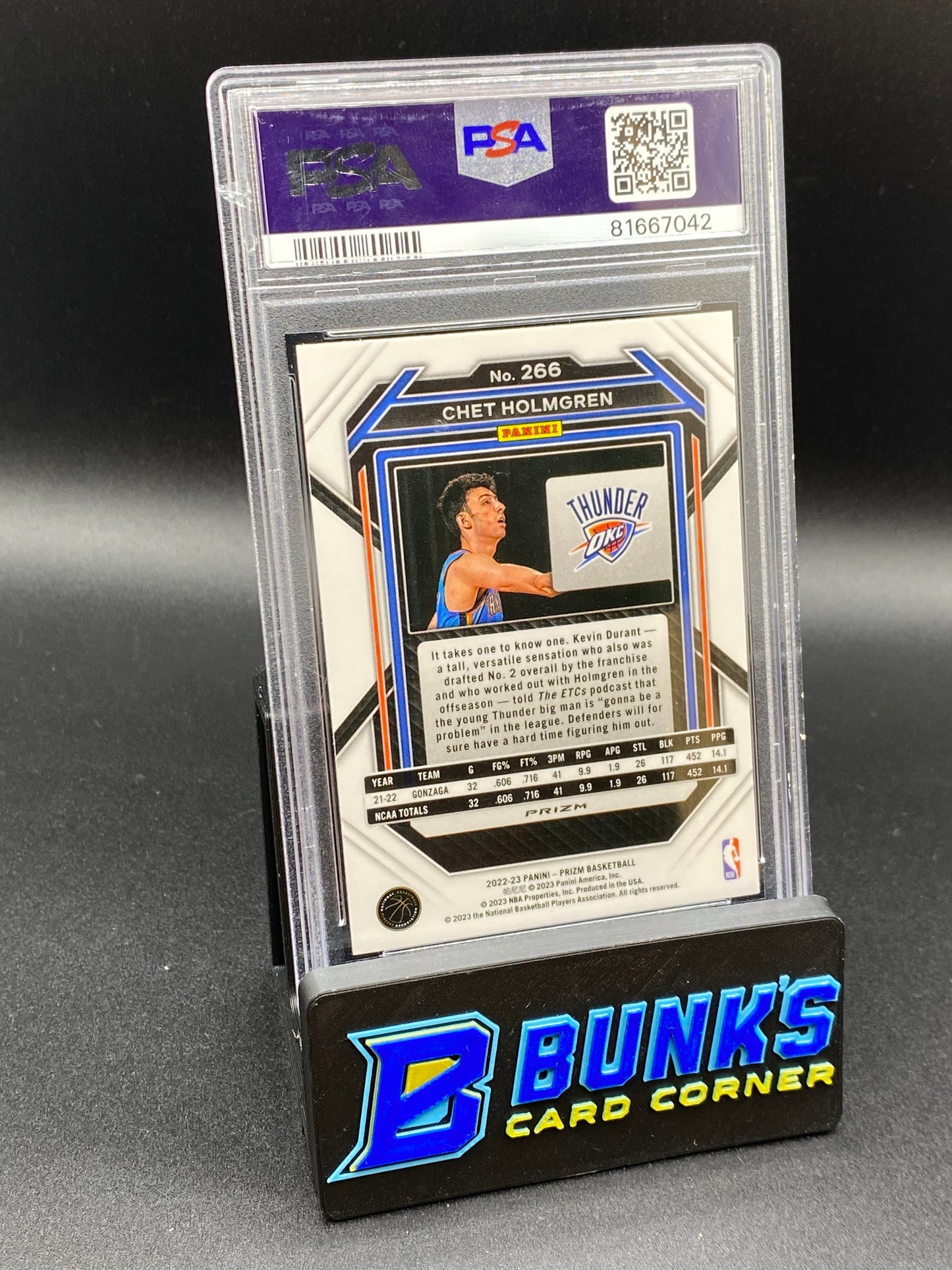 2022 Chet Holmgren Ruby Wave PSA 9 (Box 35)