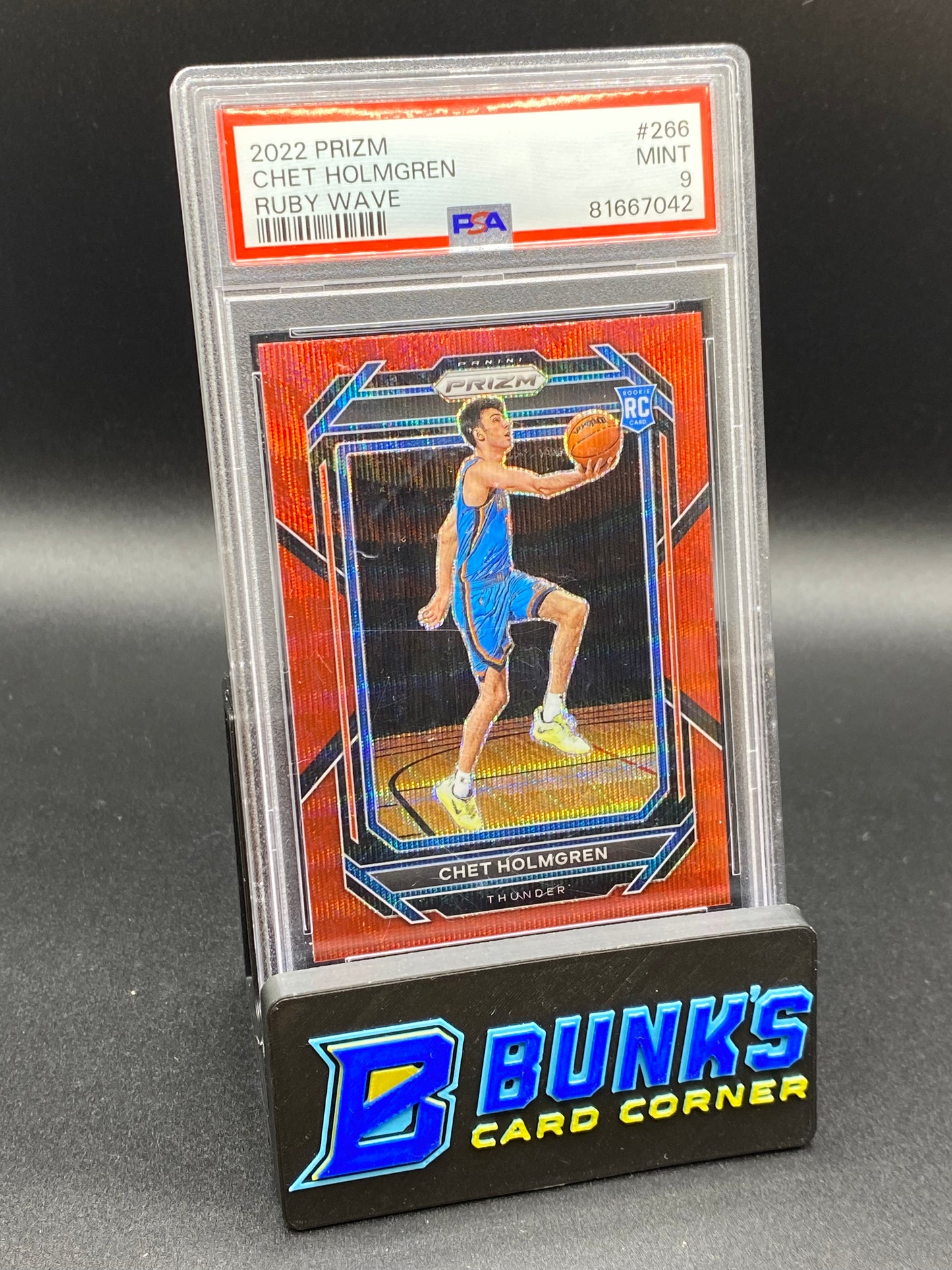 2022 Chet Holmgren Ruby Wave PSA 9 (Box 35)