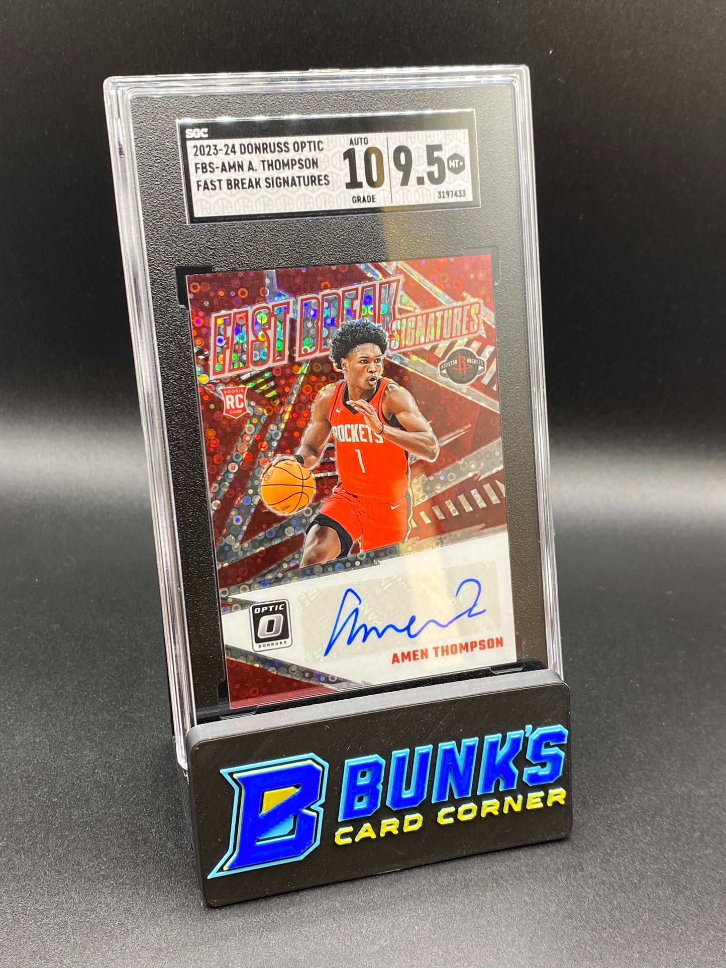 2023-24 Amen Thompson Fast Break Signatures SGC 10/9.5 RC (Box 36)