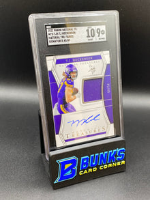 2022 TJ Hockenson Material Treasures Signatures SGC 10/9 (Box 36)