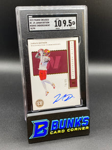 2022 Jahan Dotson Rookie Endorsement SGC 10/9.5 (Box 37)