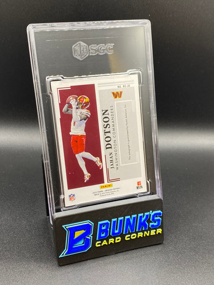 2022 Jahan Dotson Rookie Endorsement SGC 10/9.5 (Box 37)