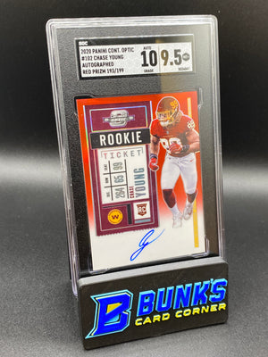 2020 Chase Young Auto. Red Prizm RC SGC 10/9.5