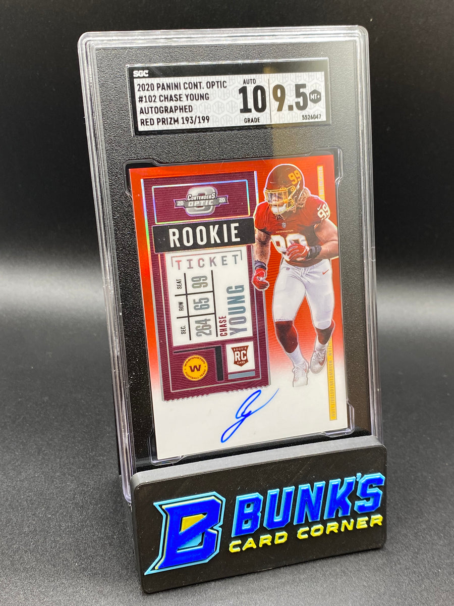 2020 Chase Young Auto. Red Prizm RC SGC 10/9.5