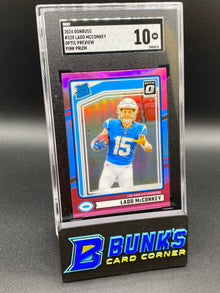 2024 Ladd Mcconkey Optic Preview Pink Prizm SGC 10 (Box 37)