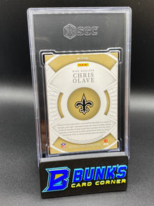 2022 Chris Olave Tr. Impressions Mat. Auto. Holo Silver SGC 10/8.5 (Box 37)