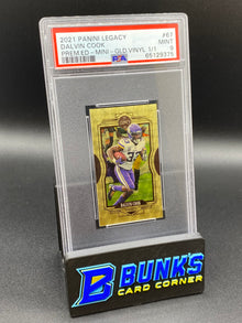 2021 Dalvin Cook Prem.ED Mini Gold Vinyl 1/1 PSA 9 (Box 37)