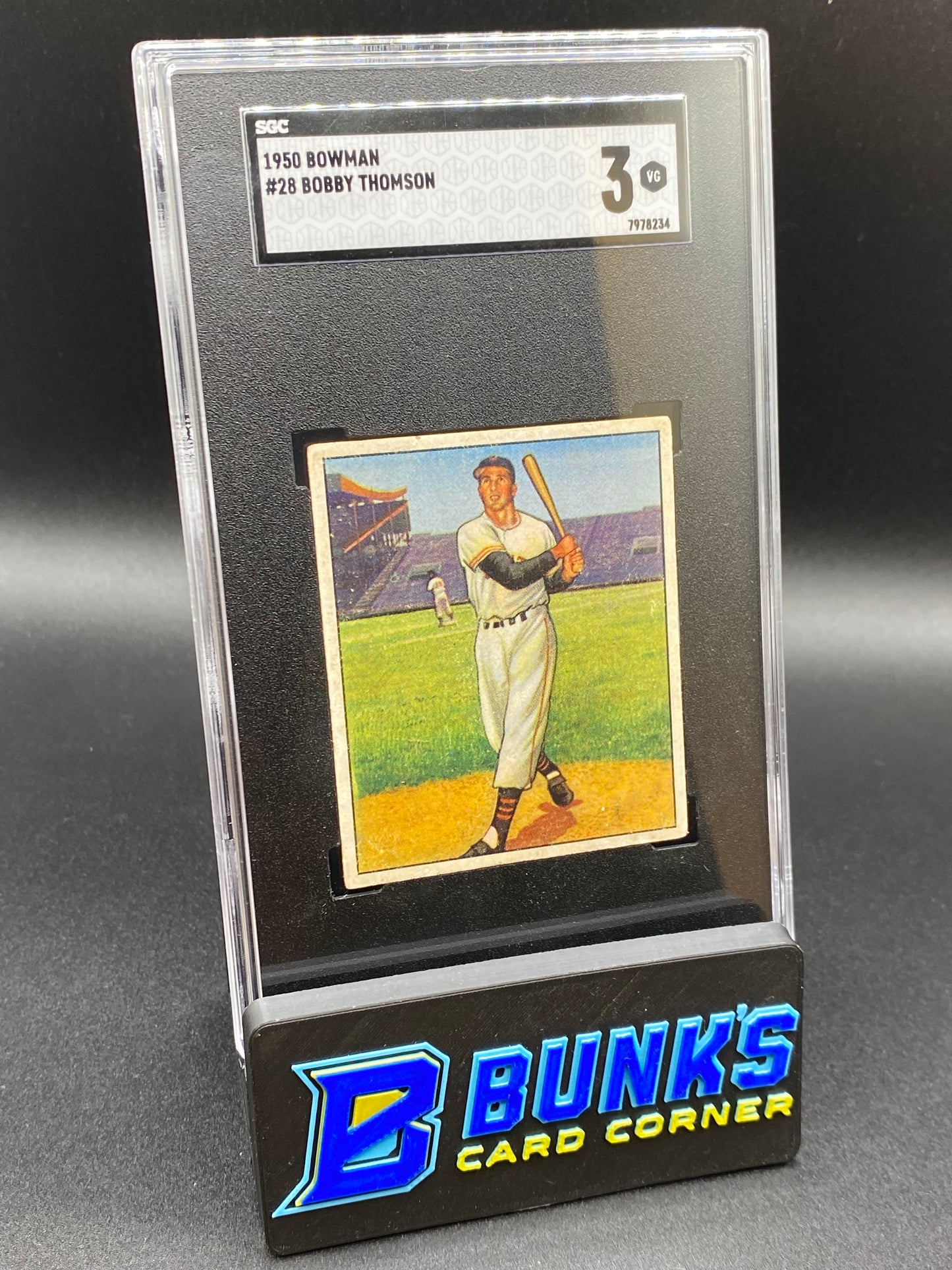 1950 Bobby Thomson SGC 3 (Box 37)