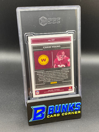2020 Chase Young Rookie Auto. Bronze SGC 10/8.5 (Box 37)