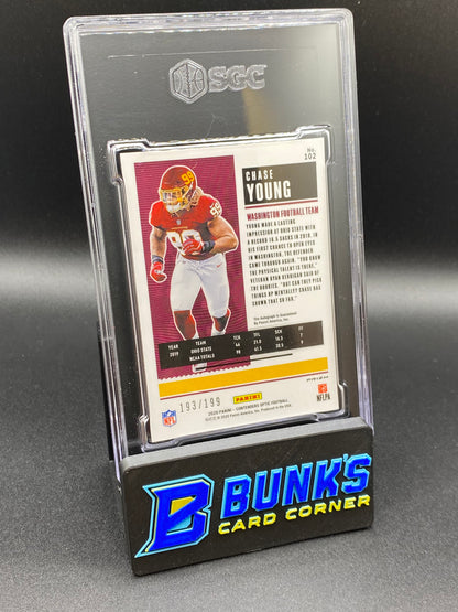 2020 Chase Young Auto. Red Prizm RC SGC 10/9.5 (Box 37)
