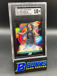 2023-24 Jaime Jaquez Jr. First Flight Signatures Black Eclipse Refractor SGC 10 (Box 38)