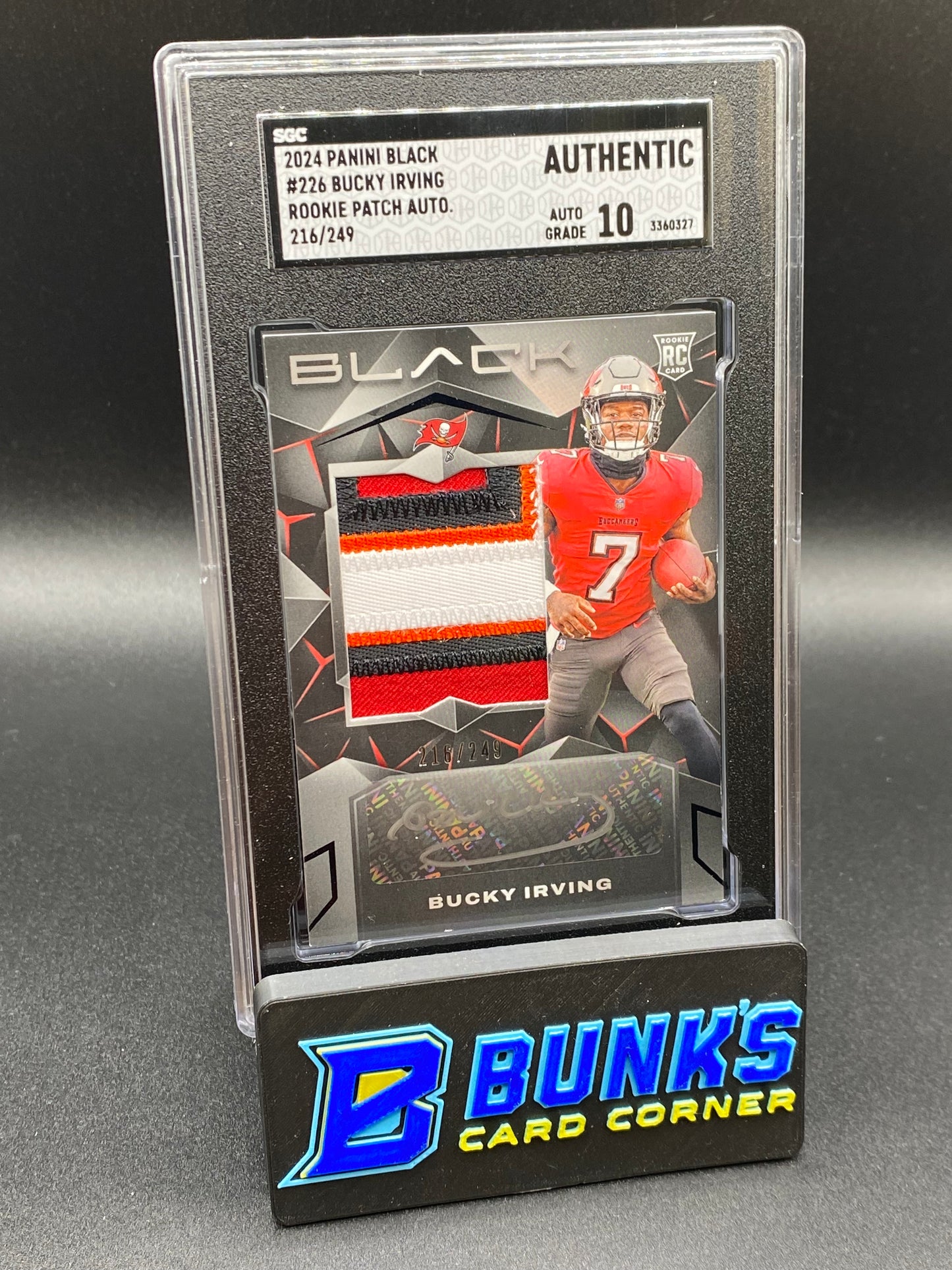 2024 Bucky Irving Rookie Patch Auto. SGC (Box 38)