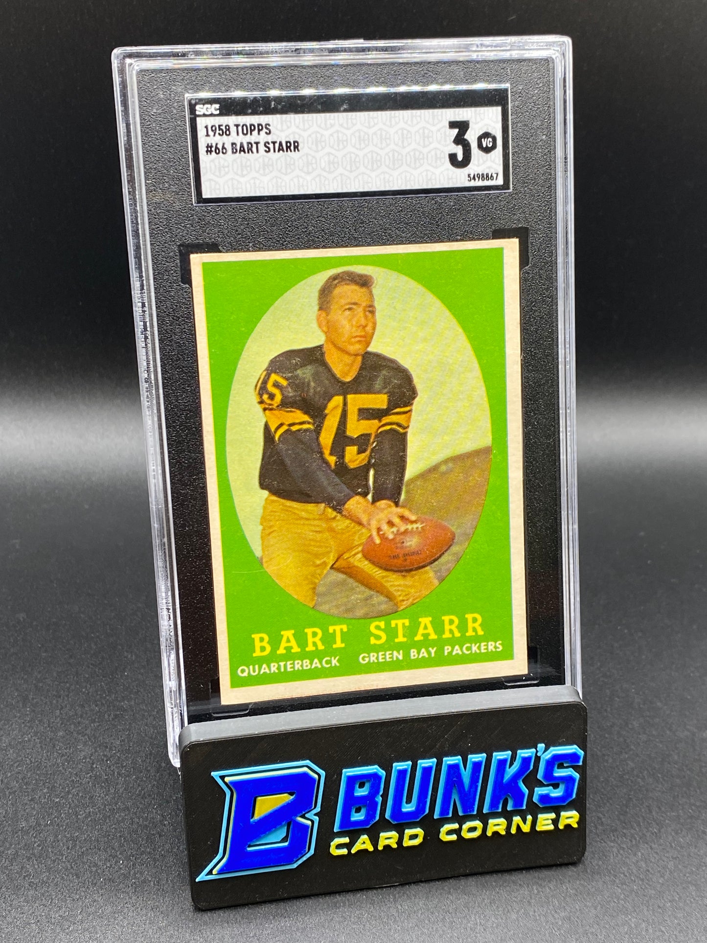 1958 Bart Starr SGC 3 (Box 38)