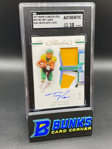 2022 Trey Lance Dual Patch Auto. SGC Authentic (Box 38)