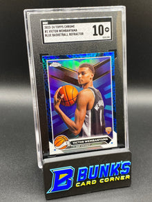 2023-24 Victor Wembanyama Blue Basketball Refractor SGC 10 (Box 38)