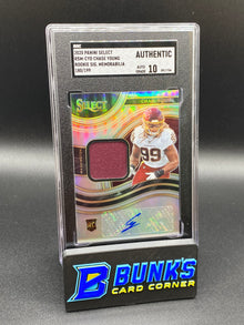2020 Chase Young Rookie Sig. Memorabilia SGC Authentic (Box 38)