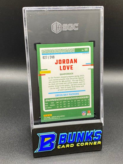 2023 Jordan Love Orange Prizm SGC 9.5 (Box 38)