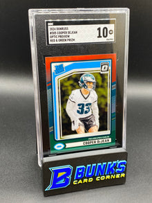 2024 Cooper Dejean Optic Preview Red & Green Prizm SGC 10 (Box 39)