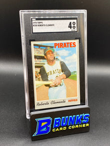 1970 Roberto Clemente HOF SGC 4 (Box 41)