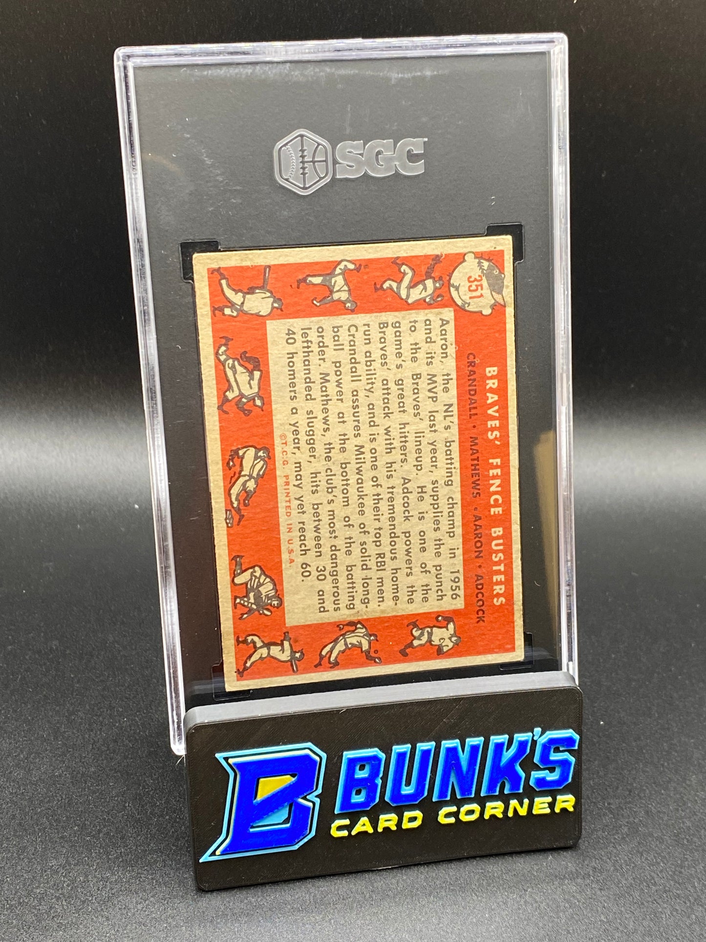 1958 Brave’s Fence Busters SGC 5 (Box 41)