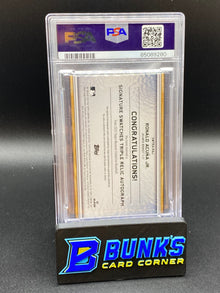 2023 Ronald Acuna Jr. Auto. Three Relic PSA 8 (Box 41)
