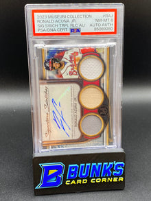 2023 Ronald Acuna Jr. Auto. Three Relic PSA 8 (Box 41)