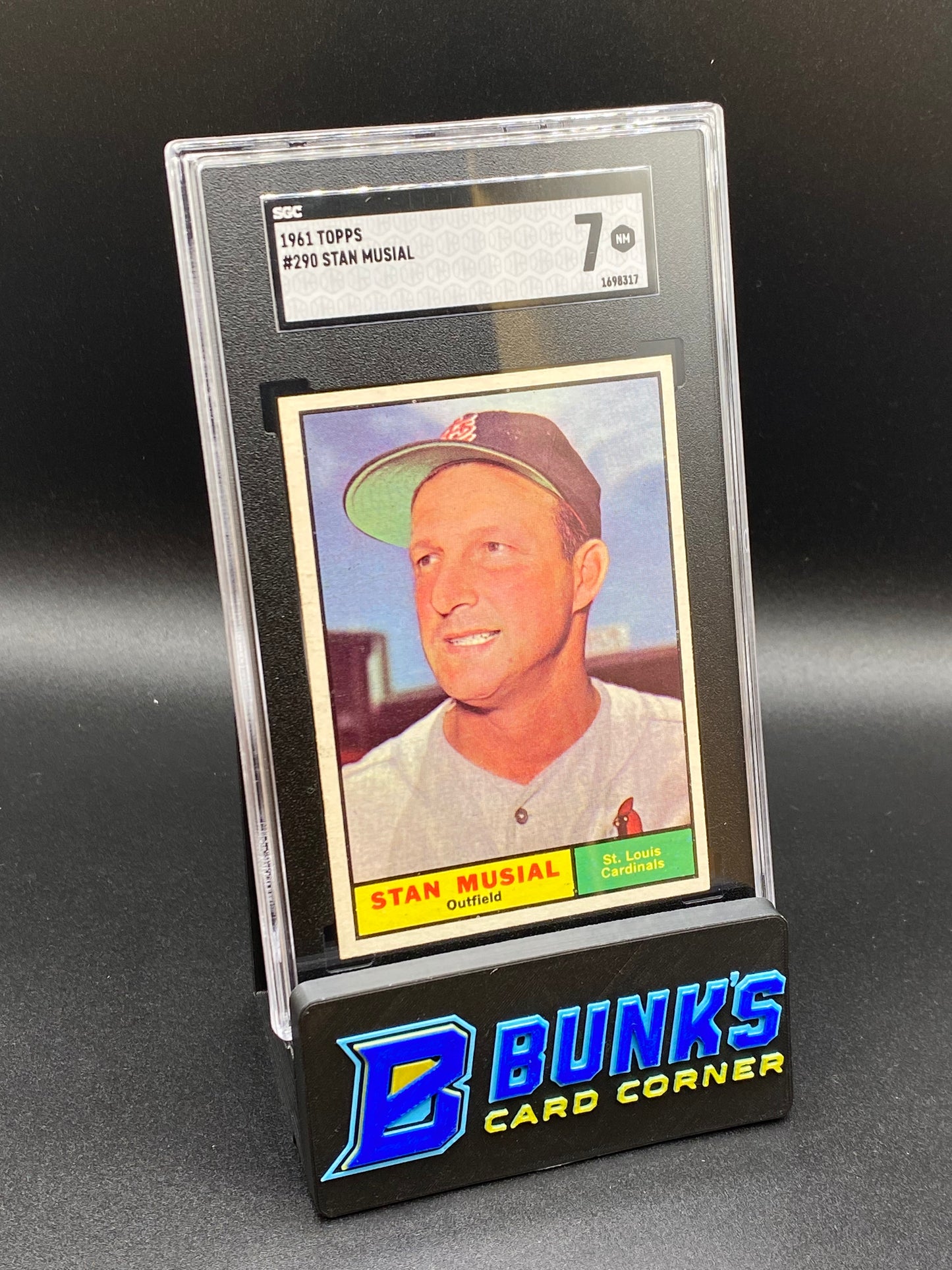 1961 Stan Musial HOF SGC 7 (Box 41)