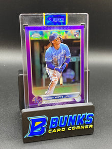 2022 Bobby Witt Jr. Purple Refractor Update RC (Box 41)