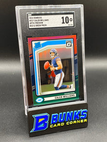 2024 Caleb Williams Red and Green Prizm SP RC SGC 10 (Box 42)