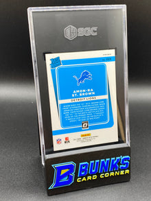 2021 Among-Ra St. Brown Red Hyper Prizm SP RC SGC 9 (Box 42)