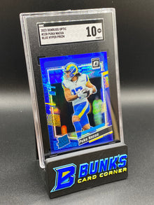 2023 Puka Nacua Blue Hyper Prizm SGC 10 (Box 42)