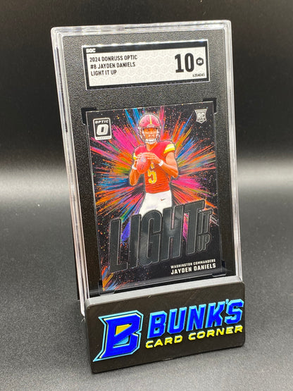 2024 Jayden Daniels Light It Up RC SGC 10 (Box 42)