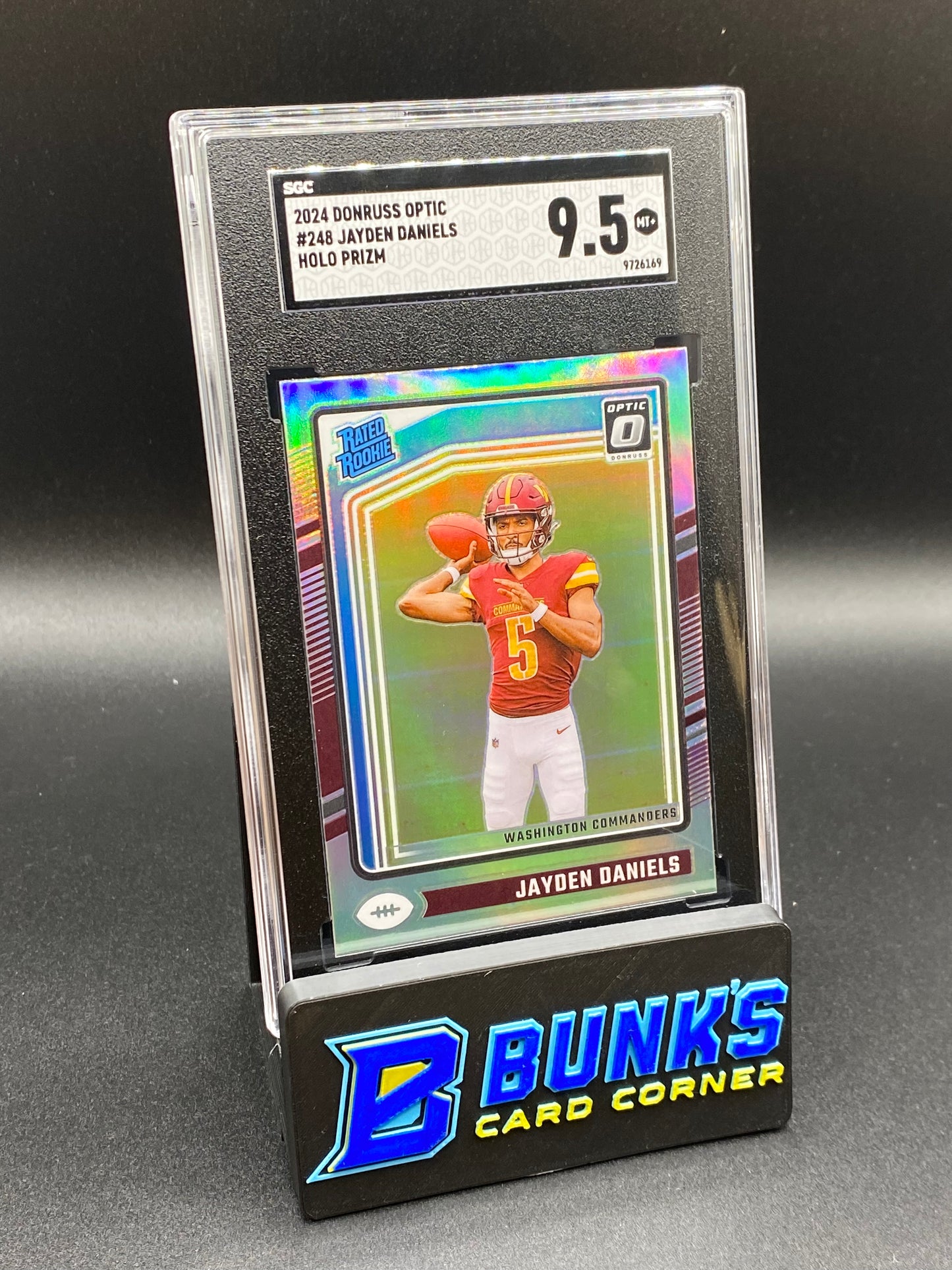 2024 Jayden Daniels Holo Prizm RC SGC 9.5 (Box 42)