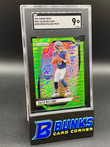 2024 Caleb Williams Neon Green Pulsar Prizm SP RC SGC 9 (Box 42)