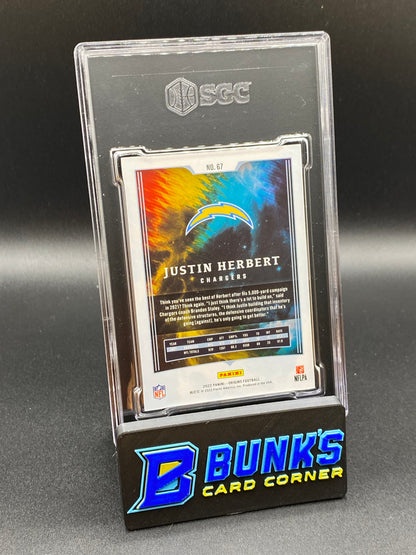 2022 Justin Herbert Turquoise SGC 9.5 (Box 42)
