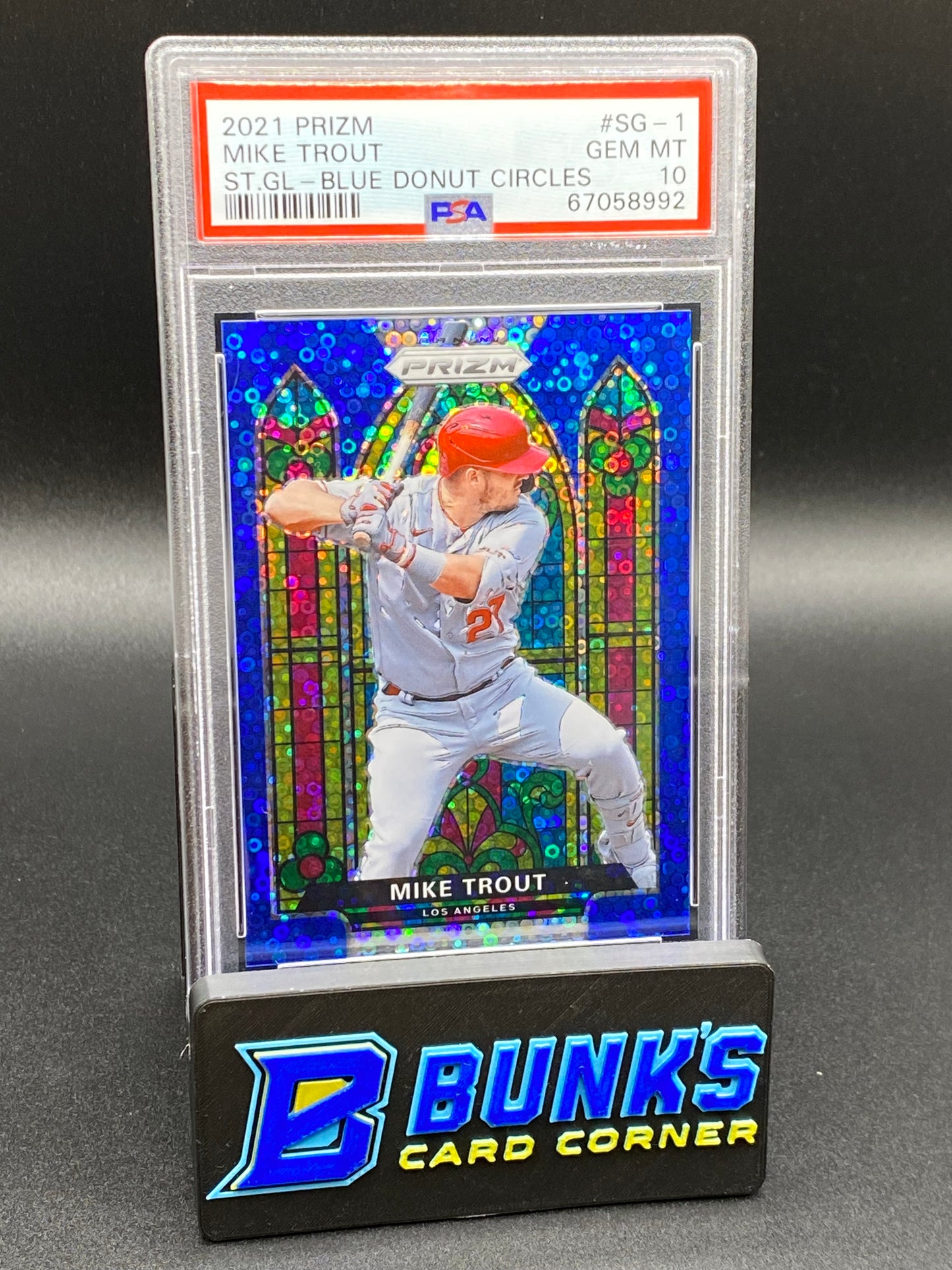 2021 Mike Trout St. GL Blue Donut Circles PSA 10 (Box B46)