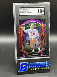 2020 Joe Montana Purple Die-Cut Prizm SGC 10 (Box B46)