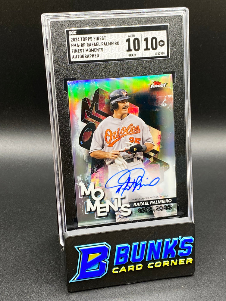 2024 Rafael Palmeiro Finest Moments Auto. SGC 10/10